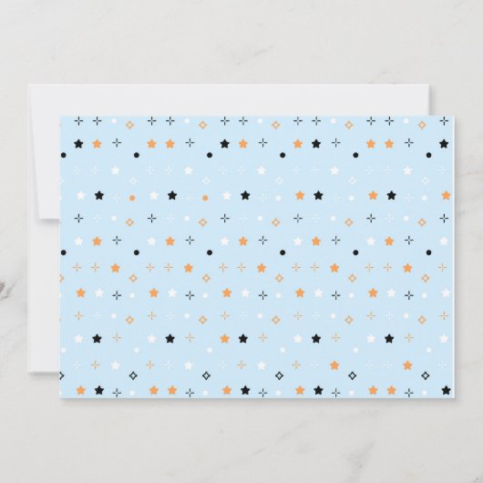 Two Spooky Blue Halloween Invite with Photo Kaart (Achterkant)