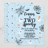 Two Spooky Blue Halloween  Kaart (Voorkant / Achterkant)