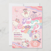 Two Spooky Halloween Groovy Daisy 2nd Birthday  Kaart (Voorkant)