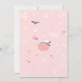 Two Spooky Halloween Groovy Daisy 2nd Birthday  Kaart (Achterkant)