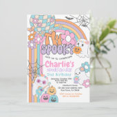 Two Spooky Hippie Halloween 2nd Birthday Kaart (Staand voorkant)