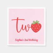 Two Strawberry Birthday Servet (Voorkant)