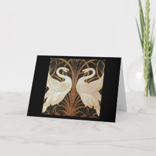 Two Swans by Walter Crane vintage illustraties Kaart