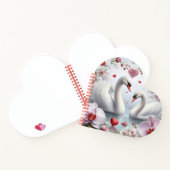 Two swans for valentine's day notitieboek (Binnen)