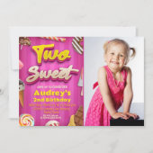 Two Sweet - Meisje Verjaardag met Afbeelding Uitno Kaart (Voorkant)