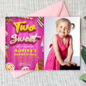 Two Sweet - Meisje Verjaardag met Afbeelding Uitno Kaart