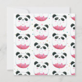 Two Sweet | Panda Donut 2e verjaardag uitnodiging (Achterkant)