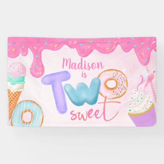 two sweet Pink Frosting Spandoek (Horizontaal)