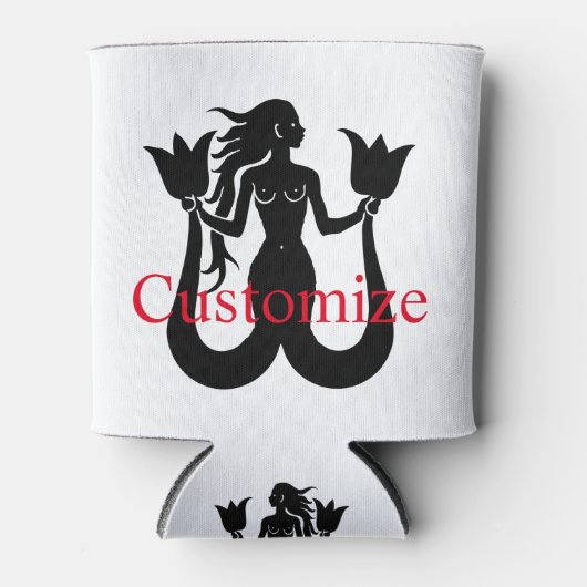 Two Tail Mermaid Silhouette Thunder_Cove Blikjeskoeler (Voorkant)