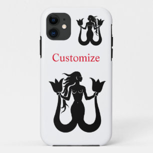 Two-Tail Mermaid Silhouette Thunder_Cove Case-Mate iPhone Case