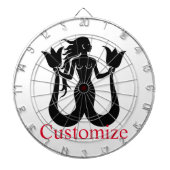 Two-Tail Mermaid Silhouette Thunder_Cove Dartbord (Voorkant)