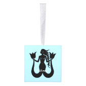 Two Tail Mermaid Silhouette Thunder_Cove Decoratie (Rechts)