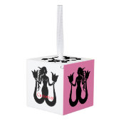 Two Tail Mermaid Silhouette Thunder_Cove Decoratie (Achter hoekig)