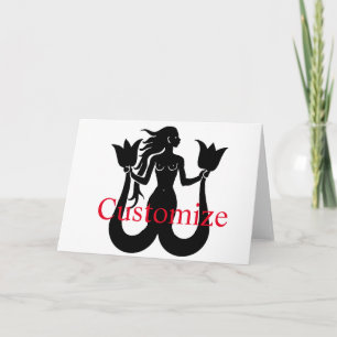 Two-Tail Mermaid Silhouette Thunder_Cove Kaart