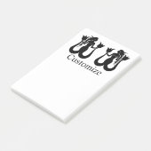 Two-Tail Mermaid Silhouette Thunder_Cove Post-it® Notes (Schuin)