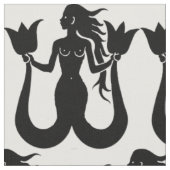 Two-Tail Mermaid Silhouette Thunder_Cove Stof (Close Up)
