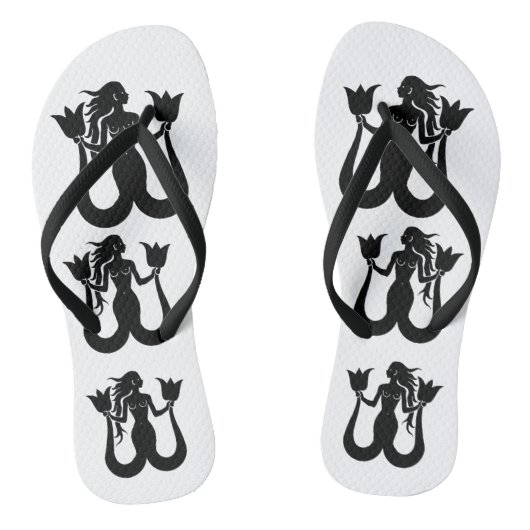 Two-Tail Mermaid Silhouette Thunder_Cove Teenslippers (Voetbed)