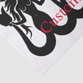 Two Tail Mermaid Silhouette Thunder_Cove Tissuepapier (Detail)
