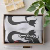 Two Tail Mermaid Silhouette Thunder_Cove Tissuepapier (Geschenk)