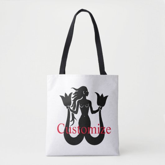 Two-Tail Mermaid Silhouette Thunder_Cove Tote Bag (Voorkant)