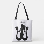 Two-Tail Mermaid Silhouette Thunder_Cove Tote Bag (Achterkant)