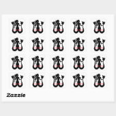 Two Tail Mermaid Silhouette Thunder_Cove Vierkante Sticker (Vel)