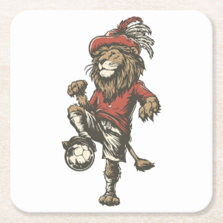 Two‑Tailed Lion Striker Kartonnen Onderzetters