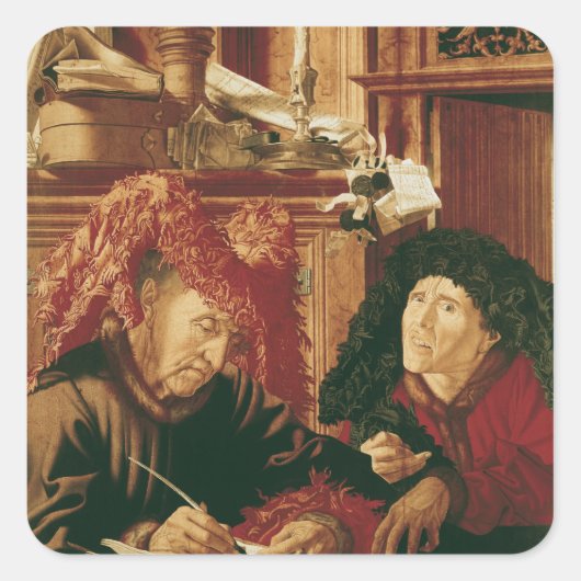 Two Tax Gatherers, c.1540 Vierkante Sticker (Voorkant)