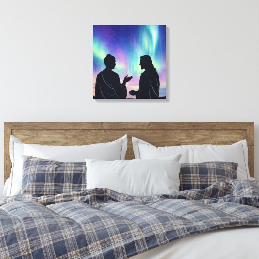 Two Teachers, One Silence Canvas Afdruk (Insitu (Slaapkamer))