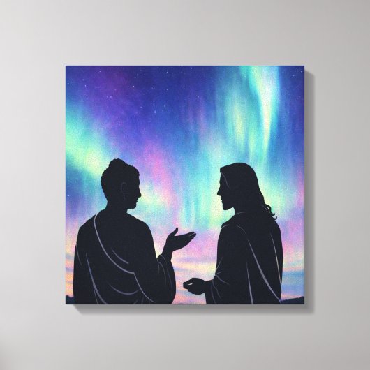 Two Teachers, One Silence Canvas Afdruk (Voorkant)