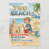 Two the Beach 2nd Birthday Kaart (Voorkant)