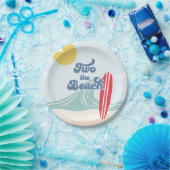 Two the Beach Surf Beach 2nd Birthday Papieren Bordje (Feest)