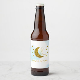 Two The Moon 2e verjaardag bierflesetiket Bier Etiket