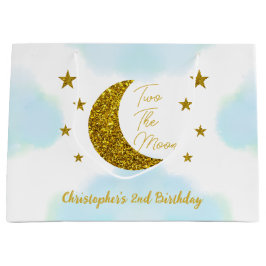 Two The Moon 2e verjaardag Grote geschenktas Groot Cadeauzakje