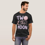 Two The Moon 2e verjaardag meisje jongen 2 jaar ou T-shirt (Voorkant volledig)