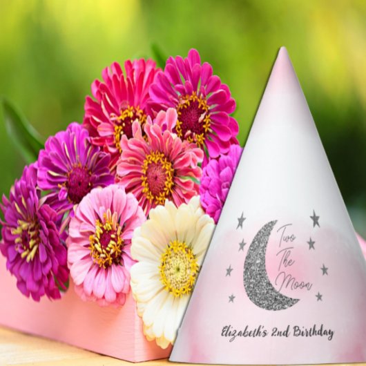 Two The Moon 2e verjaardagsfeest Pet Feesthoedjes