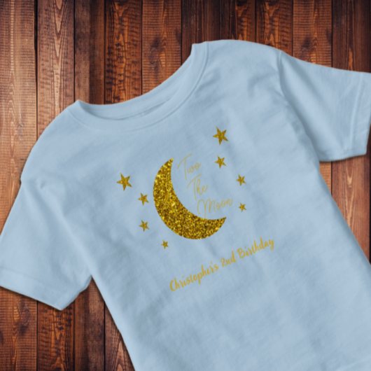 Two The Moon 2nd Birthday Peuter T-shirt