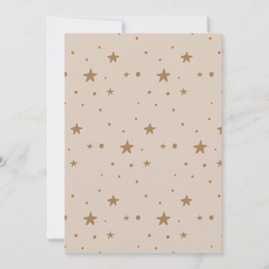 Two the Moon Boho Space 2e verjaardag Kaart (Achterkant)