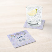 Two The Moon Boy Space Rocket 2nd Birthday  Kartonnen Onderzetters (Insitu)