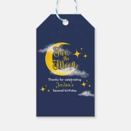 Two The Moon Elegant Gender Neutral 2nd Birthday  Cadeaulabel