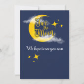 Two The Moon Elegant Gender Neutral 2nd Birthday  Kaart (Achterkant)