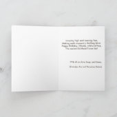 Two The Moon | Modern Space 2nd Birthday Décor Kaart (Binnen)