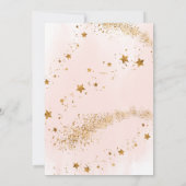 Two the Moon Outer Space 2e verjaardag uitnodiging (Achterkant)