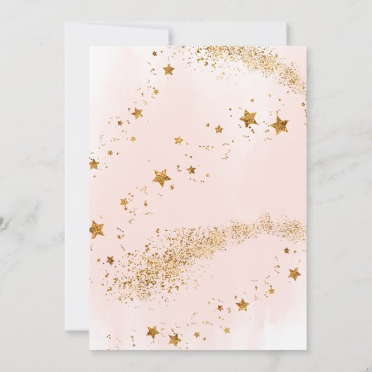 Two the Moon Outer Space 2e verjaardag uitnodiging (Achterkant)