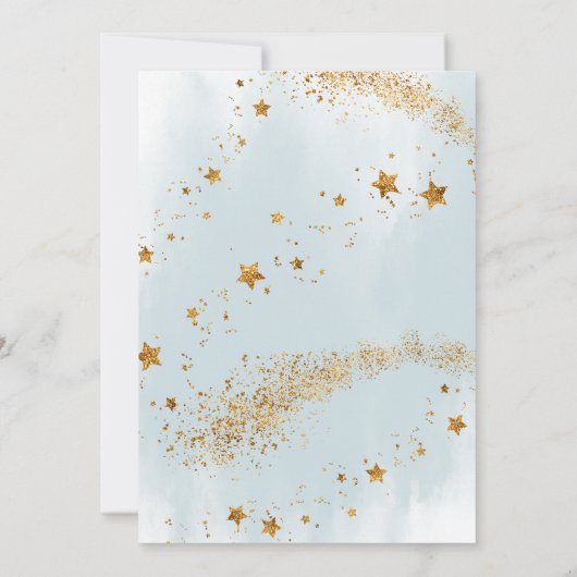 Two the Moon Outer Space 2e verjaardag uitnodiging (Achterkant)