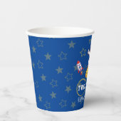 Two The Moon Second Birthday Boy Paper Cups Papieren Bekers (Voorkant)