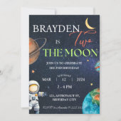 Two the Moon Space Boy 2nd Galaxy Planets Verjaard Kaart (Voorkant)