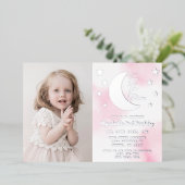 Two the Moon Uitnodiging voor de tweede verjaardag (Staand Voorkant)