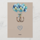 Two The Races, Blue Horse 2nd Birthday Kaart (Achterkant)