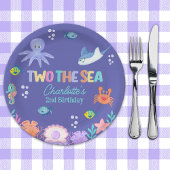 TWO the SEA Party – 2nd Birthday Ocean Theme Papieren Bordje